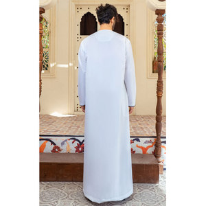 Men Juba Muslim Long Robe Traditional <b>Islamic</b> <b>Clothing</b> Comfortable Modest Loose Fit Breathable Fabric Long Sleeve - Product Image 2