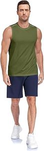 Débardeurs Homme Personnalisés à Col Rond Respirants Coupe Musclée Unie 100% Coton pour Entraînement et Gym – Prix Usine - Product Image 2