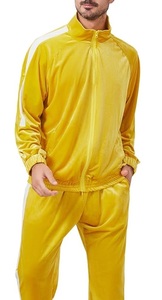 Hot Selling Fashionable Velvet <b>Velour</b> Track Suits Two Pcs Zipper Suit Sweat Stylish <b>Velour</b> Suit Yoga Plus Size Loose Breathable - Product Image 3