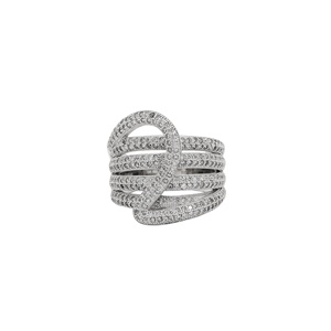 Bague de fiançailles et de mariage artisanale en argent sterling 925 avec zircon cubique naturel de haute qualité certifié IGI, sertie clos - Product Image 1