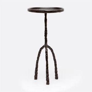Mesa Auxiliar Metálica Minimalista de Color Blanco, Diseño Elegante y Moderno, Ideal para Decoración de Hogar Contemporáneo y Espacios Pequeños - Product Image 3