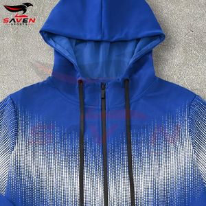 Customized Wholesale Men Track Suit Gym Workout <b>Running</b> Suit Breathable Polyester <b>Fleece</b> Hooded Tracksuit Sportswear Activewear - Product Image 5