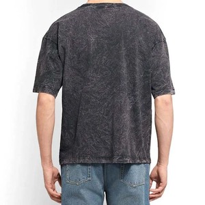 เสื้อยืดคอเต่าผู้ชายทรงปกติ ผ้าถัก 100% คอตตอน แห้งเร็ว ระบายอากาศดี ล้างสีแบบแอซิดวอช สีพื้น สไตล์ลำลอง ราคาถูก ปี 2026 - Product Image 3