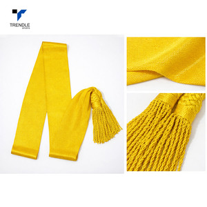 Ceinture en soie jaune de qualité supérieure, style guerre civile, accessoire de costume pour reconstitution historique - Product Image 3