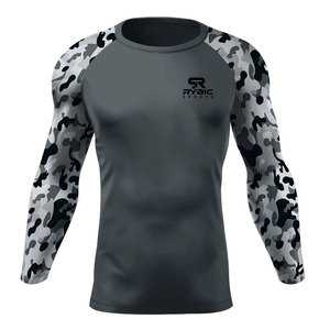 OEM ODM Service <b>Men</b> Printing Rash Guards Premium Spandex Fabric Athletic <b>Compression</b> <b>Shirt</b> Fast Shipping - Product Image 1