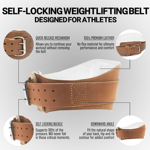 Cinturón de Levantamiento de Pesas con Diseño Ajustable, Soporte Fuerte para Entrenamiento en Gimnasio y Ejercicios de Fitness - Product Image 4