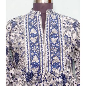 Vestidos Casuales de Talla Grande para Mujer, Nueva Moda, Estampado, Mangas Largas Abullonadas con Cuello Alto, Decoración de Encaje para Primavera y Otoño - Product Image 2