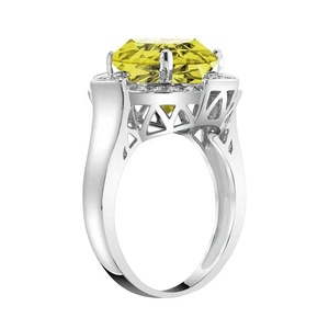 แหวนเพชรมอยส์ซอไนต์สีเหลืองแหวนครบรอบปีของ925เงินสเตอร์ลิง14K 18K เครื่องประดับทองที่ไม่เหมือนใครขายส่งผู้ผลิต - Product Image 2