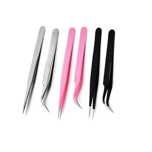 Professional Stainless Steel Eyelash Tweezers Set for <b>Lash</b> Extension | Volume & Isolation Tweezers | Custom Logo Beauty Tools - Product Image 4