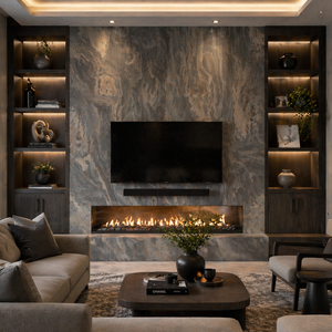 California Gold <b>Slate</b> Stone Veneer Flexible Wall Cladding Eco Friendly Lightweight Natural Stone Panel for Interior Exterior - Product Image 2