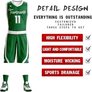 Uniforme de baloncesto con estampado de nombre personalizado, ropa deportiva de talla grande - Product Image 3