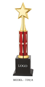 Durable <b>star</b> trophy <b>designed</b> for long-lasting display. - Product Image 5