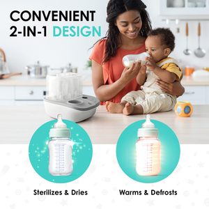 Calentador de Biberones 2 en 1, Esterilizador y Secador para Leche, Fórmula y Accesorios para Bebés - Product Image 3