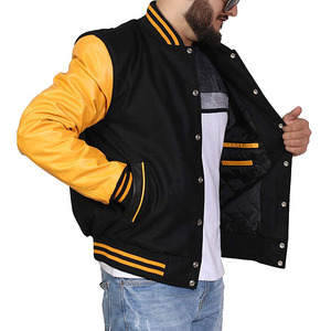 Manufacturer's Latest Fashion Men's Varsity Jackets Fine Quality <b>Stand</b> Collar Unique Design for Winter - Product Image 4