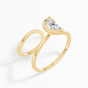 Wholesale Collection 0.53 ctw Halfmoon Moissanite <b>Solitaire</b> <b>Ring</b> 925 Sterling <b>Silver</b> for Engagement - Product Image 4