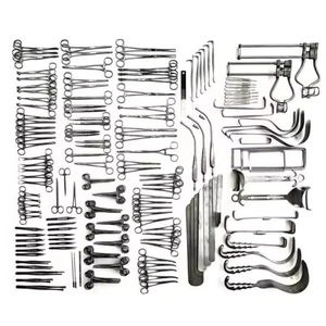 Ensemble d'instruments chirurgicaux manuels pour laparotomie en acier inoxydable de 197 pièces, certifié CE, outils chirurgicaux de qualité supérieure pour les hôpitaux - Product Image 1