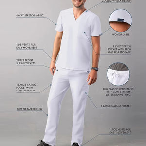 Ensembles de Joggers Médicaux Tendance pour Hommes – Tenues d'Infirmiers Extensibles pour Hôpitaux et Centres de Soins – Uniformes Personnalisables avec Logo - Product Image 4