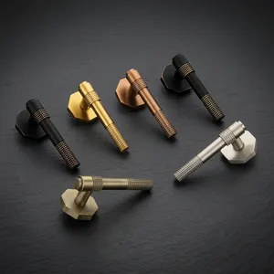 Premium Mortise Door <b>Handle</b> Set Antique Stainless Steel Graphite Black CP Z Black PVD Gold PVD Rose Gold PVD Black Finish Heavy - Product Image 3