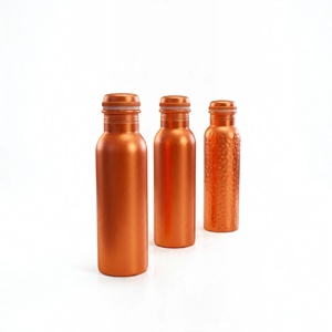 MDE Eco-Friendly Pure Copper Water Bottle Lid Classic Hammered Smooth Finish Food-grade Safe Reusable for Home Outdoor Use-1 - Product Image 3