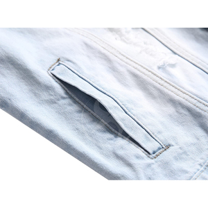 Vestes pour hommes tendance, dernières nouveautés, très vendues, élégantes, décontractées, classiques, en denim extensible, veste en jean pour hommes - Product Image 3