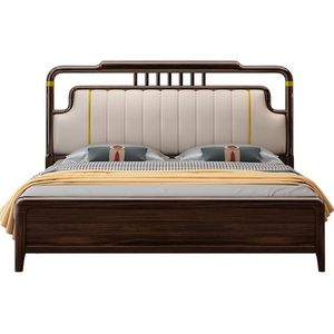 Lit plateforme en bois massif sculpté à la main, de qualité supérieure, rustique, fait main, avec rangement, taille King, pour chambre à coucher - Product Image 6