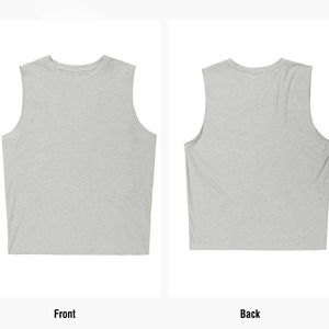 Débardeur de sport personnalisé avec logo, en tissu de coton vintage, respirant, séchage rapide, léger, pour la course à pied, la musculation, la gym et la remise en forme - Product Image 6