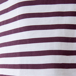 Débardeur rayé pour homme, col rond, décontracté, en coton tricoté, sans manches, motif rayé blanc et bordeaux, débardeurs pour homme - Product Image 4