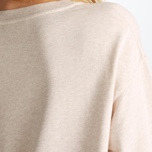 Sweat-shirt en molleton français super doux, respirant, col rond, pour femme, personnalisé en gros, 70% coton, 30% modal - Product Image 4
