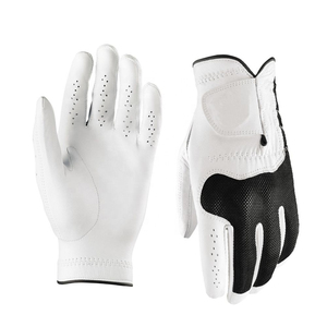 Gants de golf pour femmes OEM ODM personnalisés, en cuir d'agneau véritable blanc, antidérapants, respirants, sportifs - Product Image 6