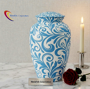 New Cremation Urns for Human Ashes Eco-Friendly Latest Design <b>Memorial</b> Decorative Keepsake Metal Container Funeral Urns Jars - Product Image 1