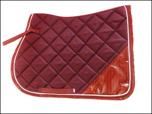 EQUIPRO Sudadero Australiano con Patrón Suroeste Borgoña, Exterior de Algodón, Relleno de Poliéster, Ribete Marrón y Correa de Sujeción - Product Image 1