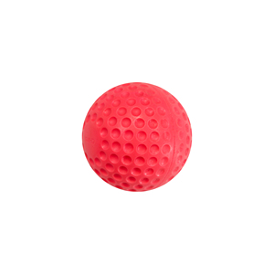 Balle de cricket rose mate de 9 pouces pour l'entraînement féminin, balles de machine à lancer de cricket, balle de cricket en EVA rouge à fossettes - Product Image 1