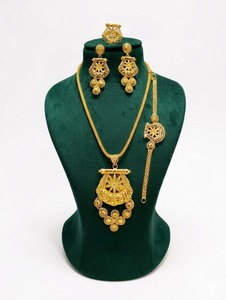 Juego de Joyería de 4 Piezas para Mujer, Hecho a Mano, Chapado en Oro de 24K, Cobre y Latón, Regalo para Compromiso, Aniversario, Boda, Uso Diario, Atemporal - Product Image 2