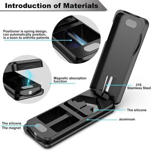 Tagliapillole Professionale Autocentrante con Lama in Acciaio Inox 316L, Divisore in Alluminio, Custodia in Vera Pelle, Portapillole Professionali - Product Image 2