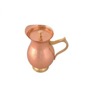 Vintage Hammered Copper Water Pitcher Durable <b>Jug</b> for <b>Drinks</b> Party Use Pure Copper <b>Jug</b> Pitcher On Sale - Product Image 4