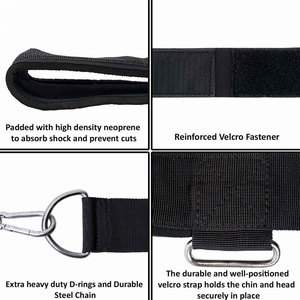 Arnés de Cabeza Ajustable para Entrenamiento con Pesas, Hecho a Medida, Cadena de Metal Resistente, Equipo de Fitness, Entrenador de Cuello - Product Image 6