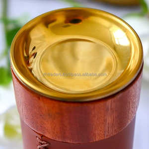 Colección artesanal, nuevo diseño de madera y cuero PU, quemador Bakhoor hecho a mano Mubkhar para fragancia islámica para el hogar y regalo de Ramadán - Product Image 3