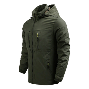 Veste de pluie imperméable, coupe-vent et respirante de haute qualité INTRAX WORLD pour homme, tissu polyester/coton, fermeture éclair, hiver - Product Image 3