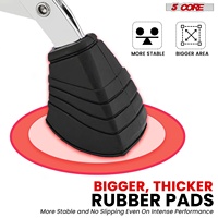 Siège de batterieur rembourré 4 pouces à 5 pieds, tabouret de guitare réglable pour musicien