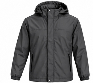 <b>Men's</b> <b>Waterproof</b> Hooded Jacket Stand Collar Zipper <b>Winter</b> <b>Coat</b> - Product Image 1