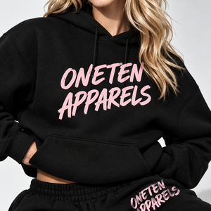 <b>Women</b> 2 Piece Set <b>Black</b> Hooded Sweatshirt Sweatpants Letter Print Casual Loose Fit <b>Fleece</b> All Seasons - Product Image 6