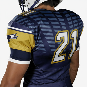 Uniformes completos de fútbol americano para jóvenes, talla grande, poliéster, acolchado con absorción de impactos, uniforme de fútbol americano - Product Image 3