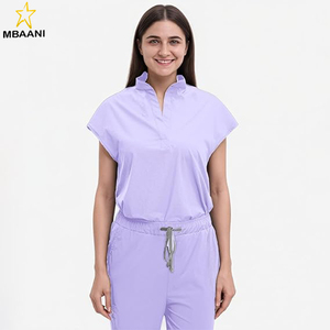 <b>Scrubs</b> <b>Set</b> for Women Nurse Uniform Jogger Suit Stretch Top & Pants with Multi Pocket for Nurse Esthetician Workwear - Product Image 4