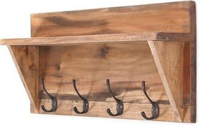 Premium Wooden Wall Hanger Affordable Stylish Wall <b>Hooks</b> for Entryway Bedroom and Home Decor By M/<b>S</b> SHAAD HANDICRAFTS - Product Image 4