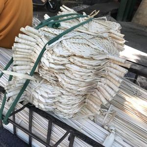 HIGH QUALITY Eco Friendly Hand <b>Fan</b> Palm Leaf Woven Bulk Supply Handheld Cooling <b>Fan</b> For <b>Wedding</b> Favor Party Decorating - Product Image 5