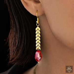 Conjunto de joyería de moda antideslustre PRAO Y collar con pendientes elegante y elegante - Product Image 3