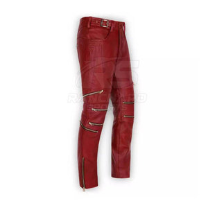 Pantalones de Cuero para Hombre, Elegantes, Rectos, Ligeros, Ajustados, Modernos, Casuales, Duraderos, Suaves y Cómodos, Estilo Urbano - Product Image 2