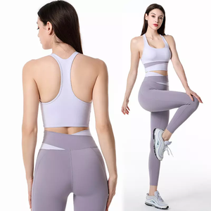 Nouvelle tenue de yoga sexy pour femmes, soutien-gorge de sport anti-choc, pantalon taille haute, tenue de yoga - Product Image 6