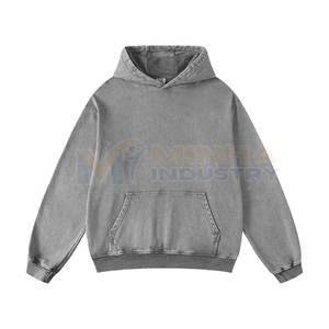 Sweats à capuche effet délavé, dernier design, fabriqués au Pakistan, style streetwear, prix de gros, sweats à capuche pour femmes, vente en ligne - Product Image 3