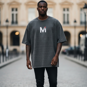 เสื้อยืดโอเวอร์ไซส์คุณภาพแบรนด์หรูสำหรับผู้ชาย ผ้าฝ้าย 100% แบบเรียบ สตรีทแวร์ ฮิปฮอป เสื้อยืดแขนสั้นฤดูร้อน ขายส่ง - Product Image 6